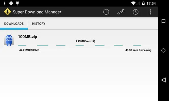 Super Download Manager android App screenshot 1